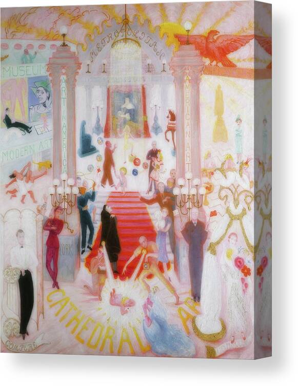 Painting Canvas Print featuring the painting The Cathedrals Of Art #1 by Mountain Dreams