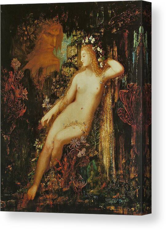 Gustave Moreau Canvas Print featuring the painting Galatea #4 by Gustave Moreau