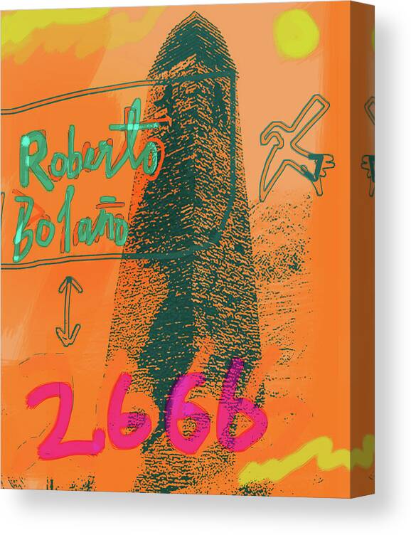 2666 Roberto Bolano Poster Canvas Print Canvas Art By Paul Sutcliffe