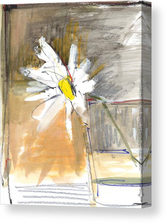 Daisy Canvas Print featuring the painting Untitled #539 by Chris N Rohrbach