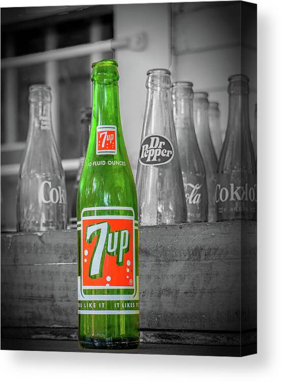 7 Up Canvas Print featuring the photograph 7 Up by Dennis Dugan