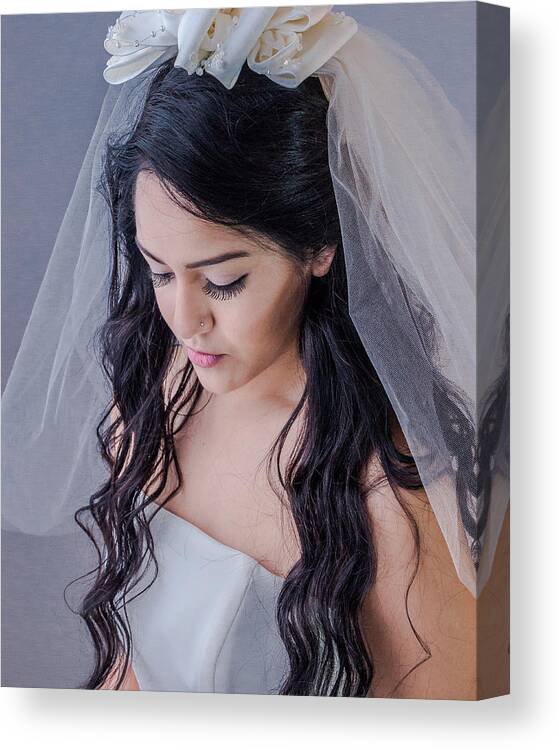 Bride Canvas Print featuring the photograph 9656.4 #96564 by Teresa Blanton