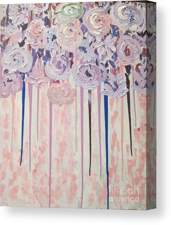Flowers Canvas Print featuring the painting A Floral Point by Jennylynd James