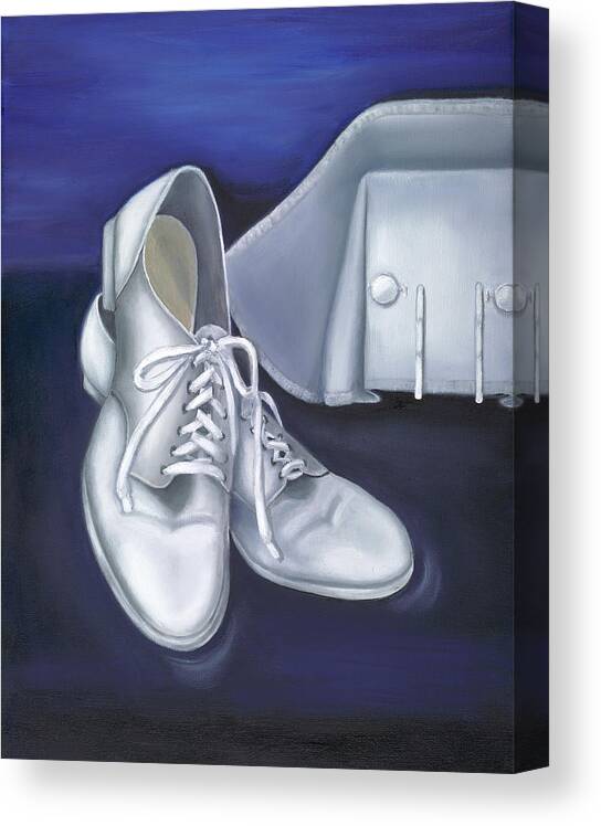 Nurse Canvas Print featuring the painting A Tradition of White by Marlyn Boyd