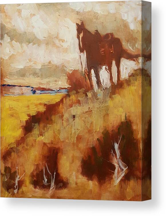 Horse Canvas Print featuring the painting Abby by Kurt Hausmann