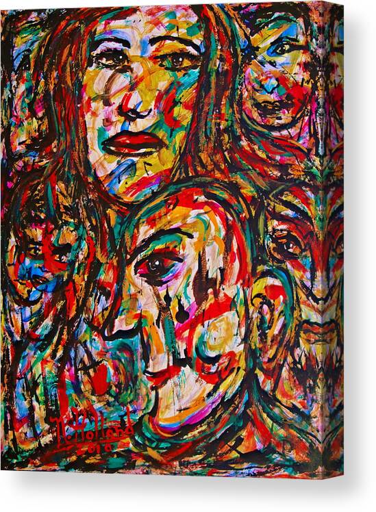 Actors Canvas Print featuring the painting Actors by Natalie Holland