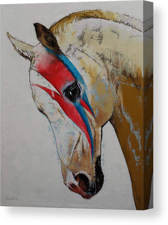 Fan Art Canvas Print featuring the painting Rock Star by Michael Creese