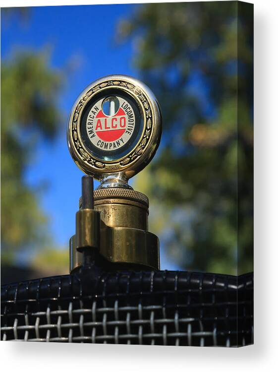 Alco Canvas Print featuring the photograph Antique Radiator Temperature Gauge by David Smith