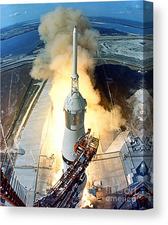 1969 Canvas Print featuring the photograph Apollo 11 Launch by NASA Science Source