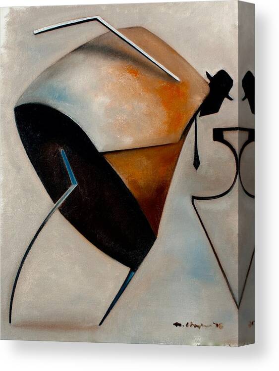 Jazz Canvas Print featuring the painting Assemblage / Swing by Martel Chapman