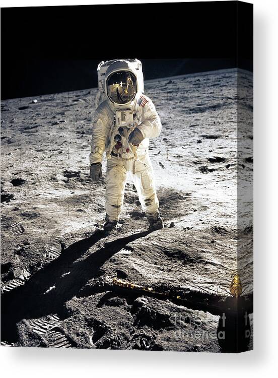 Apollo Canvas Print featuring the photograph Astronaut by Photo Researchers
