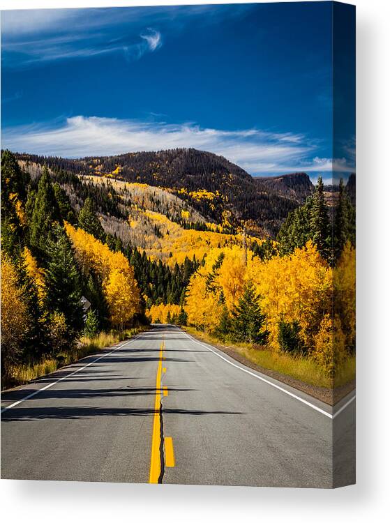 New Mexico Canvas Print featuring the photograph Autumn Rockies by Ron Pate