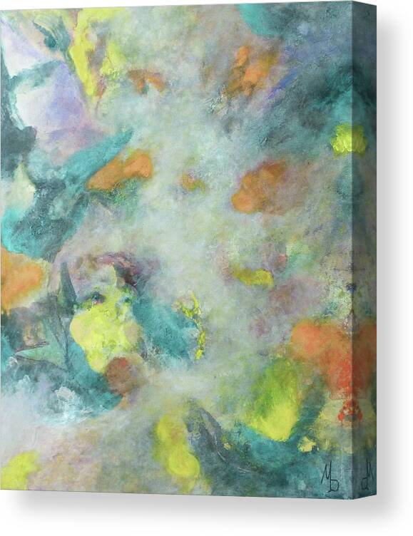 Fall Scene Canvas Print featuring the painting Autumn Wind by Marc Dmytryshyn