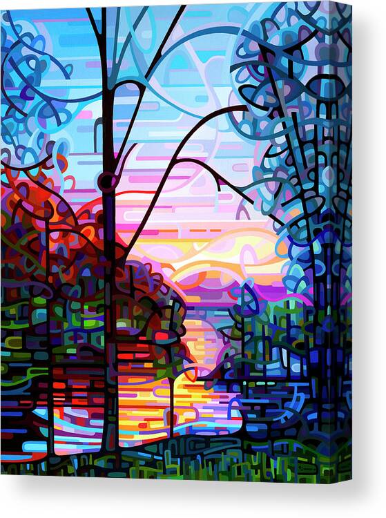 Landscape Canvas Print featuring the painting Awakening by Mandy Budan