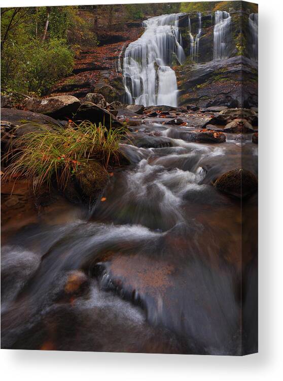 River Canvas Print featuring the photograph Bald River Falls by Dennis Sprinkle