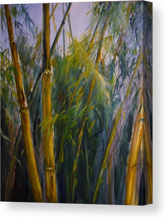 Bambu Canvas Print featuring the painting Bambu I by Lizzy Forrester