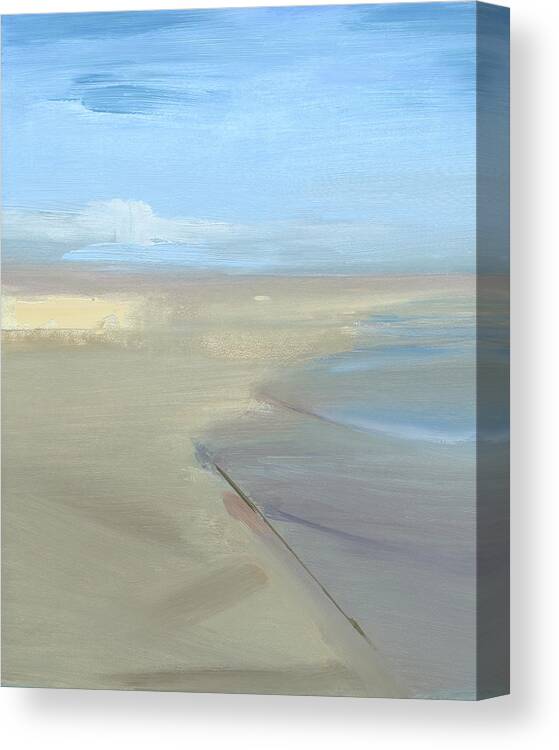 Beach Canvas Print featuring the painting Beach by Chris N Rohrbach