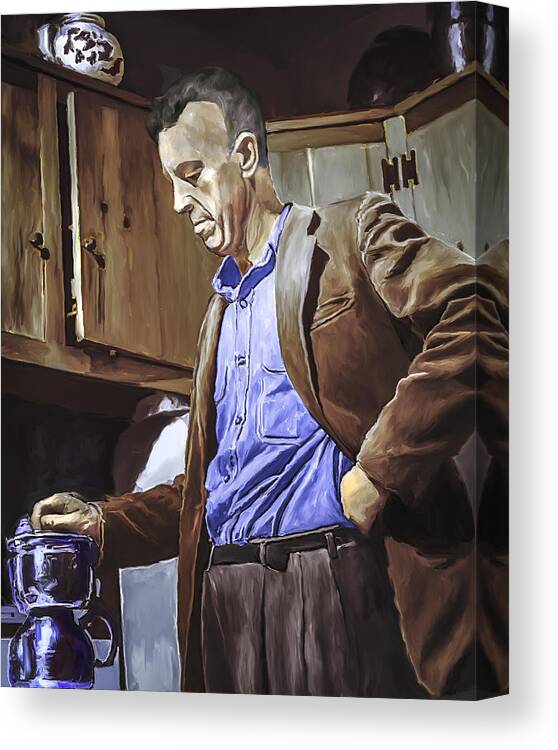 Painting Canvas Print featuring the painting Bill Wilson by Rick Mosher