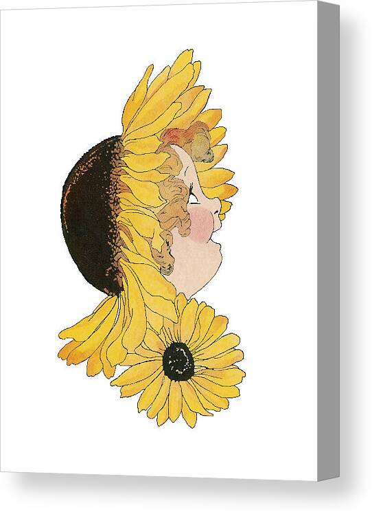 M.t. Ross Canvas Print featuring the mixed media Black-Eyed Susan by Roger Mullenhour