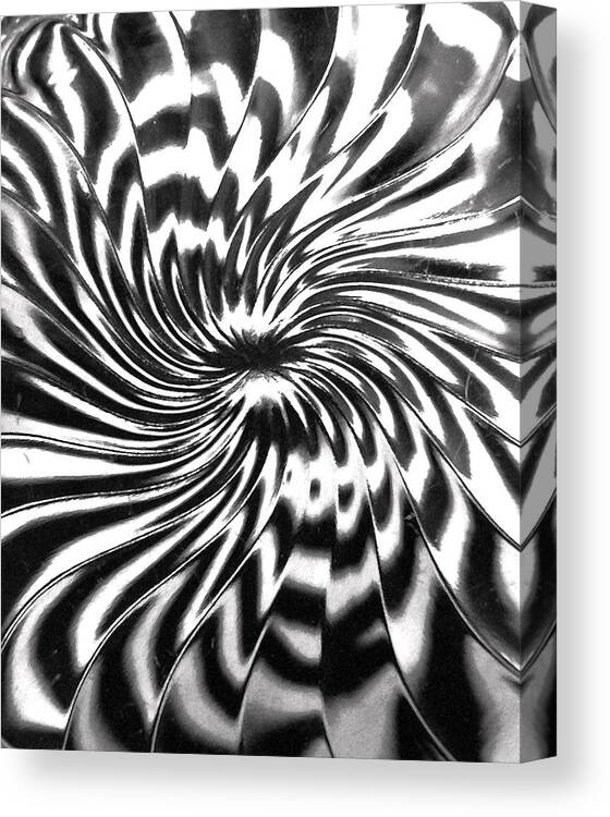 Abstract Canvas Print featuring the photograph Black Hole by Florene Welebny