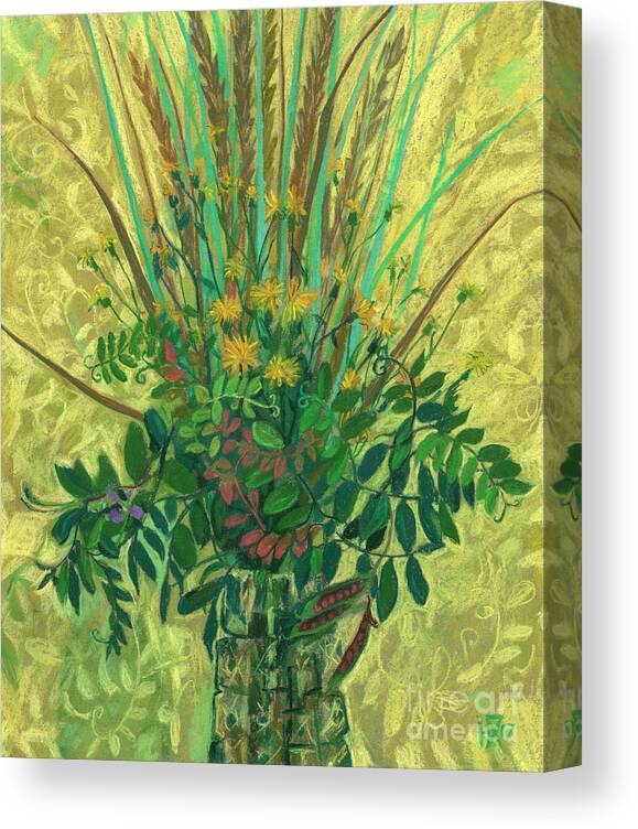 Floral Art Canvas Print featuring the pastel Bouquet from the Finnish Bay by Julia Khoroshikh