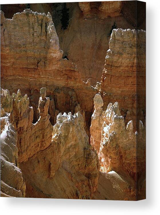 Landscape Canvas Print featuring the photograph Bryce Canyon Spires by JustJeffAz Photography