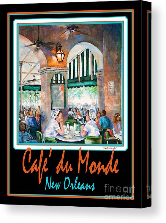 New Orleans Canvas Print featuring the painting Cafe du Monde by Dianne Parks