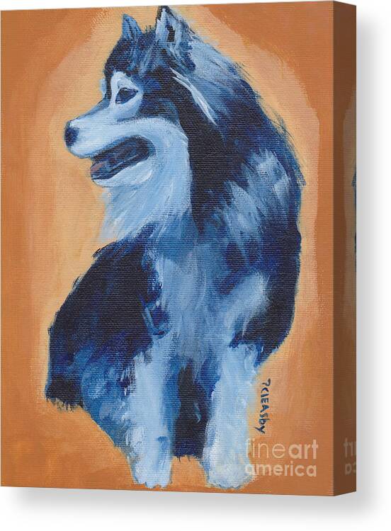 Original Canvas Print featuring the painting Chinook by Patricia Cleasby