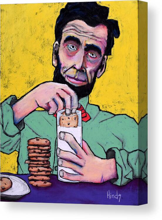 Abraham Lincoln Painting Canvas Print featuring the painting Cookies by David Hinds