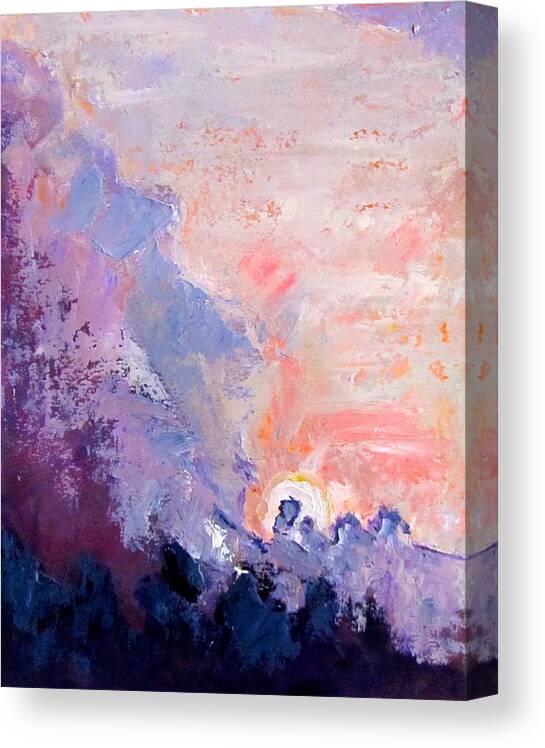 Clouds Canvas Print featuring the painting Craig's Clouds by Barbara O'Toole