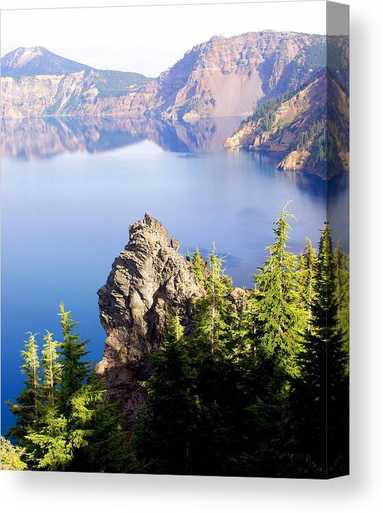 Crater Lake Canvas Print featuring the photograph Crater Lake 4 by Marty Koch