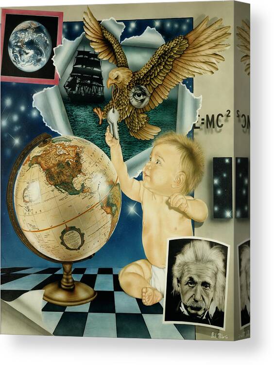 Realism Canvas Print featuring the painting Discovery Of The New World by Rich Milo