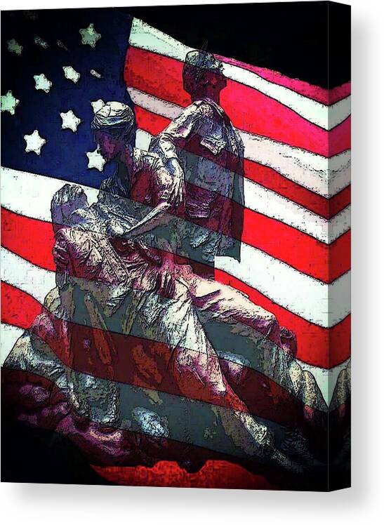 Military Canvas Print featuring the photograph Don't Forget Our Nurses by Coke Mattingly