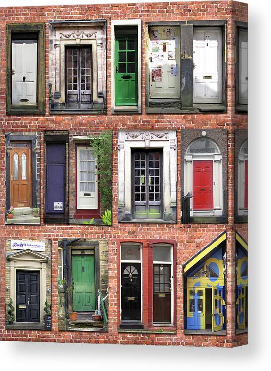 Doors Canvas Print featuring the photograph Doors of England I by Helaine Cummins