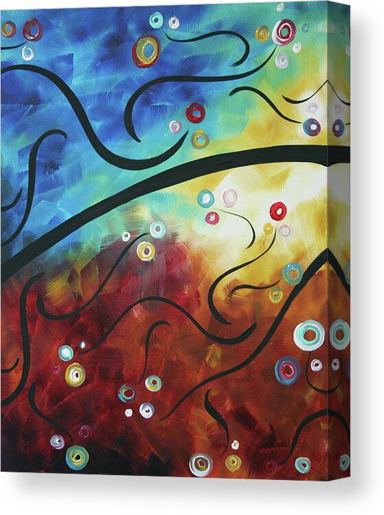 Drama Unleashed Canvas Print featuring the painting Drama Unleashed 2 by Megan Aroon