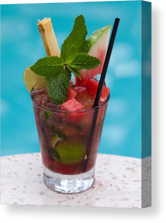 Food Canvas Print featuring the photograph Drink 27 by Michael Fryd