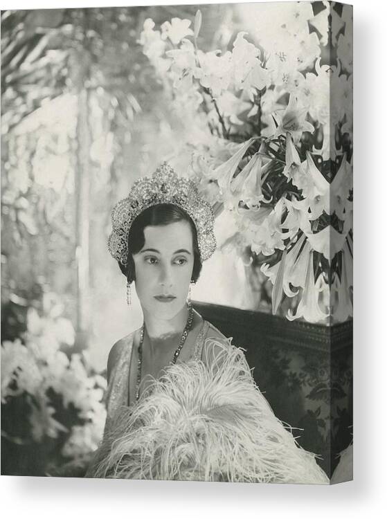 Society Canvas Print featuring the photograph Duchess of Westminster by Cecil Beaton