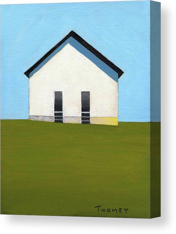 Catherine Twomey Canvas Print featuring the painting Earlysville Baptist Church by Catherine Twomey