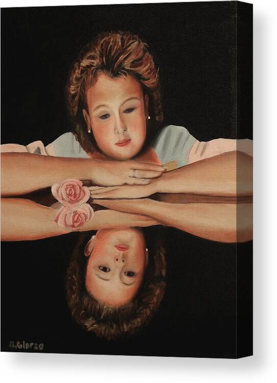 Glorso Canvas Print featuring the painting Erin by Dean Glorso