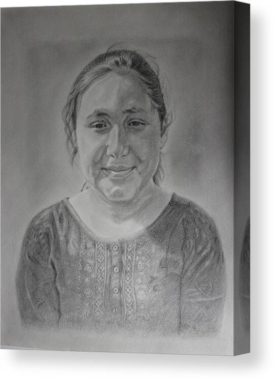 Portrait Canvas Print featuring the painting Esperanza by Vera Smith