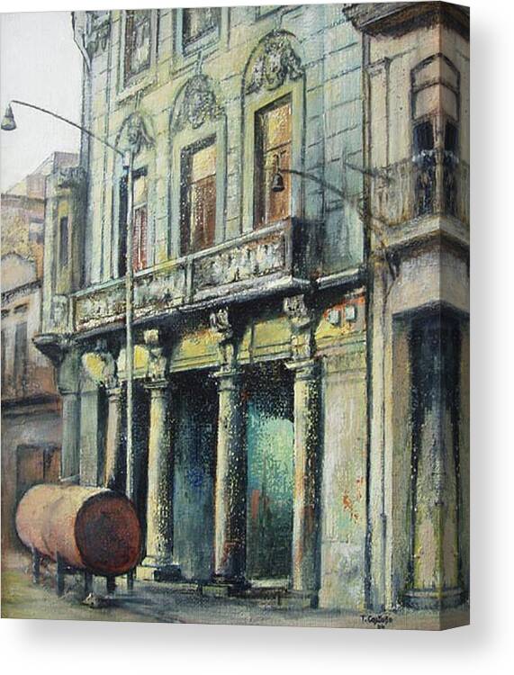 Havana Canvas Print featuring the painting Esplendor en la habana by Tomas Castano