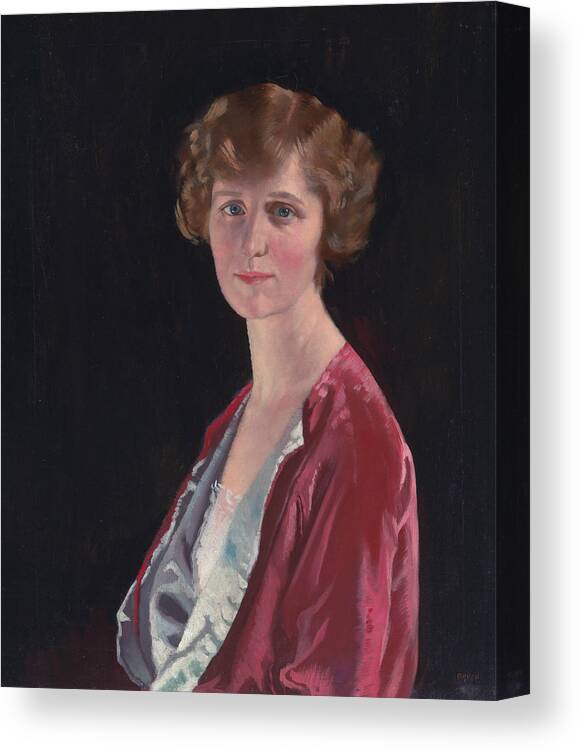 Irish Art Canvas Print featuring the painting Evelyn Marshall Field by William Orpen