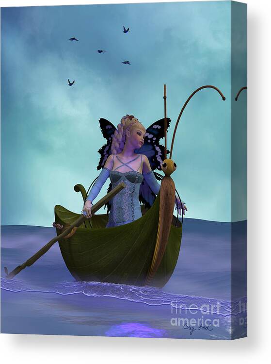 Fairy Canvas Print featuring the painting Fairy Barliecorn by Corey Ford