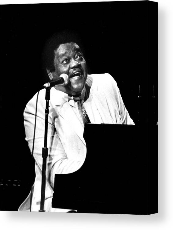 Fats Domino Canvas Print featuring the photograph Fats by Mike Flynn