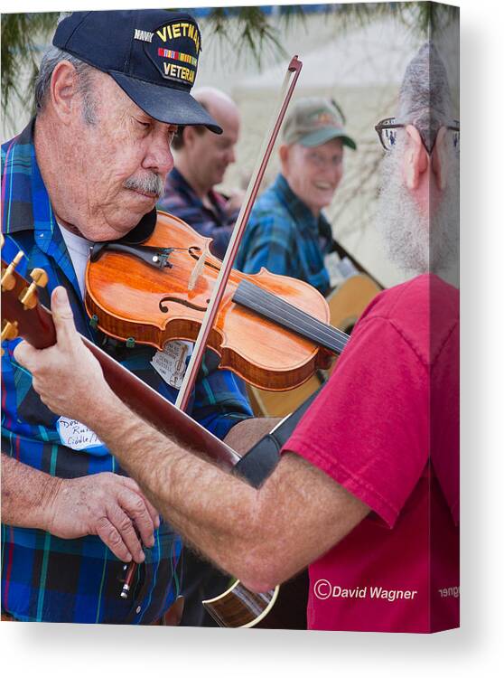 Fiddler Canvas Print featuring the photograph Fiddlers Contest by David Wagner