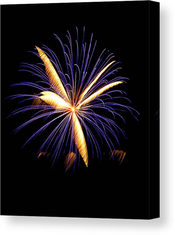 Firework Canvas Print featuring the photograph Fireworks 6 by Bill Barber