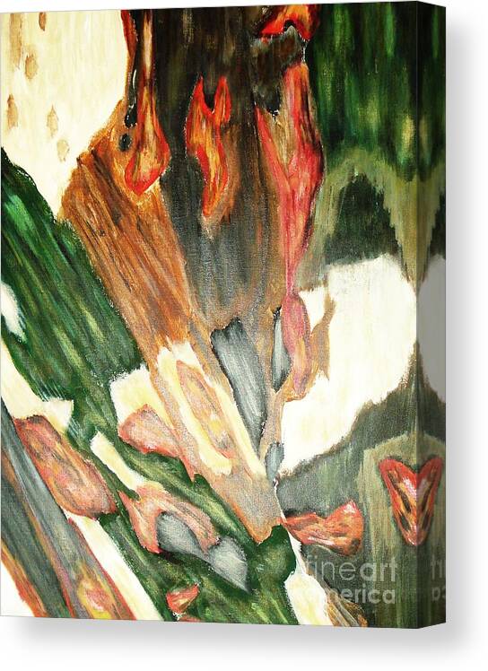 Abstract Canvas Print featuring the painting Forest by Yael VanGruber