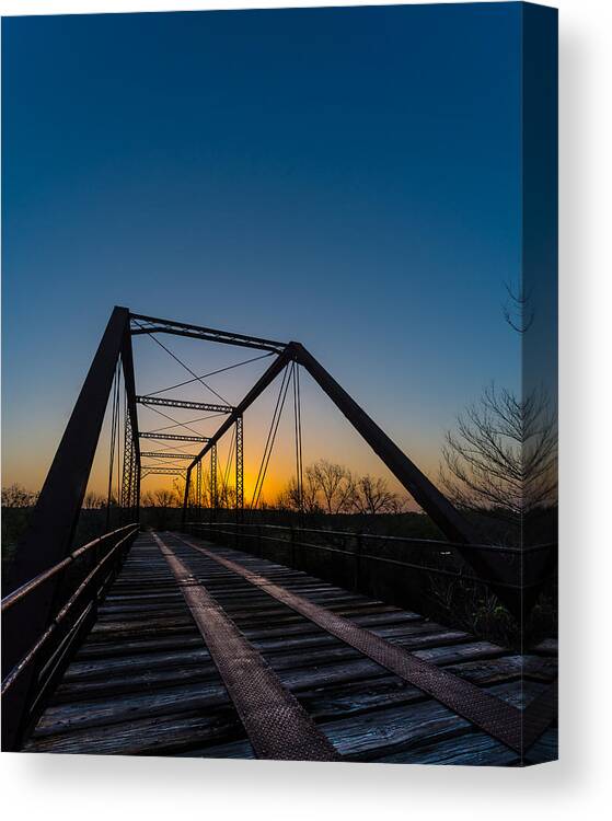  Canvas Print featuring the photograph Ghost Bridge by David Downs
