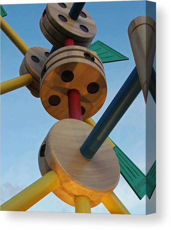 Tinker Toys Canvas Print featuring the photograph Giant Tinker Toys by Jackson Pearson
