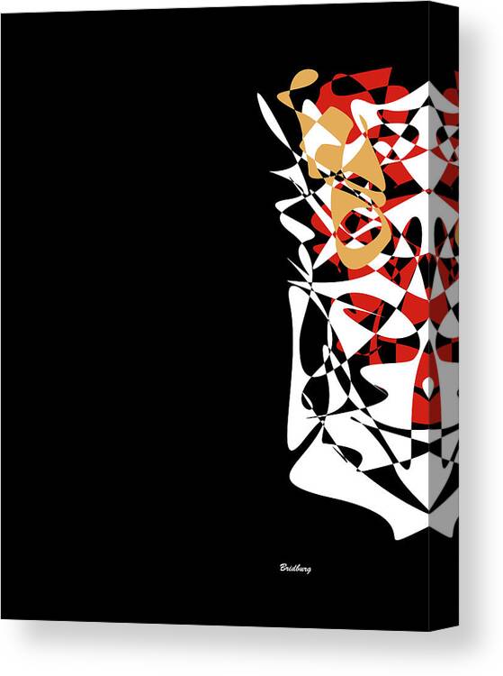 Abstract In The Living Room Canvas Print featuring the digital art Gin and Tonic by David Bridburg